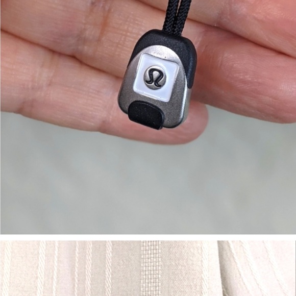 Lululemon Soft Shell Swing Jacket Coat in Off
White 3/4 Sleeves Size 4 - Picture 10 of 12